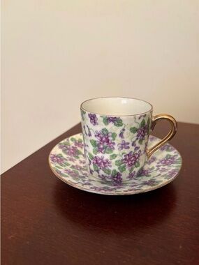 vintage Inarco Japan demitasse cup and saucer